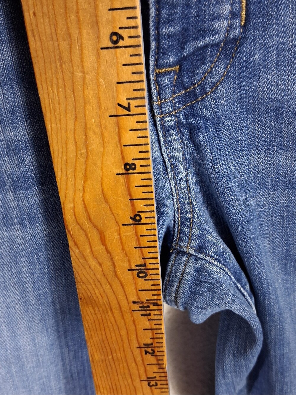 J.Crew 9" Vintage Slim Straight Women 30 Bensen Wash Blue Denim Distressed Jean - Picture 9 of 16